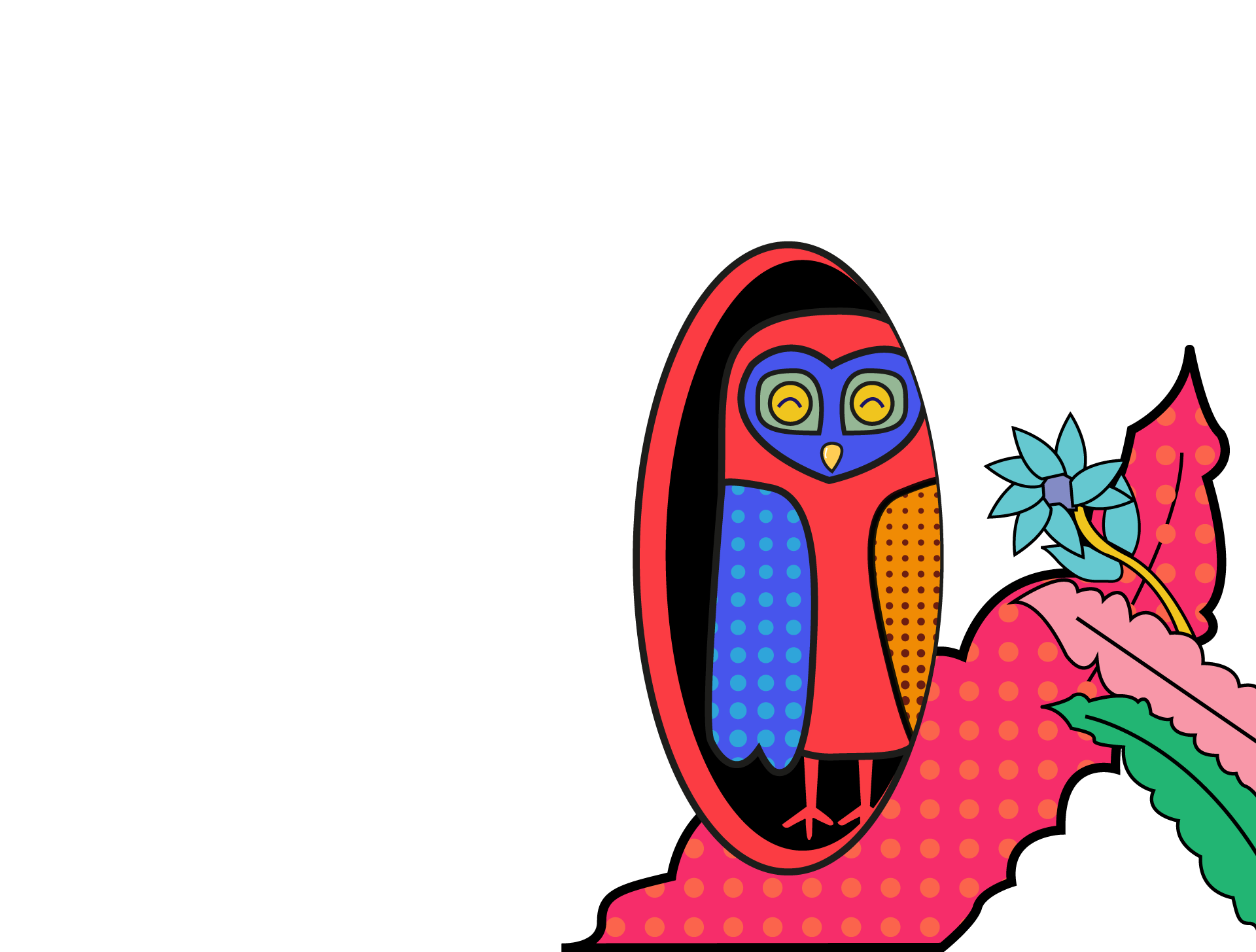 Bird and Plants Decoration